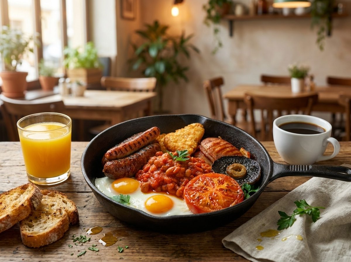Full English breakfast at Nonnas Sevenoaks